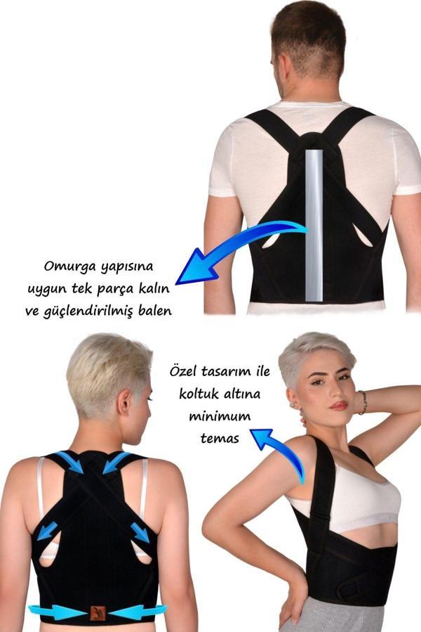 Next Craft Korse Dik Duruş Erkek Korsesi Kadın Korsesi Bel Korsesi Toparlayıcı Bel Balenli - Image 1