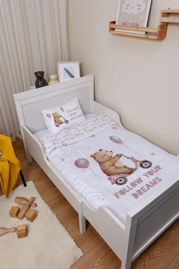 Organik Park Yatak Nevresim Takımı (80x120) - Minik Gezgin - Image 1