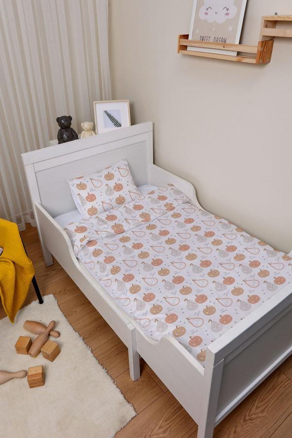 Organik Park Yatak Nevresim Takımı (80x120) - Minik Tatlı Meyveler - Image 1