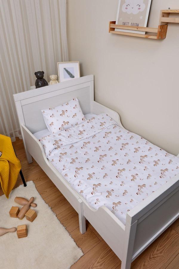 Organik Park Yatak Nevresim Takımı (80x120) - Minik Tay - Image 1