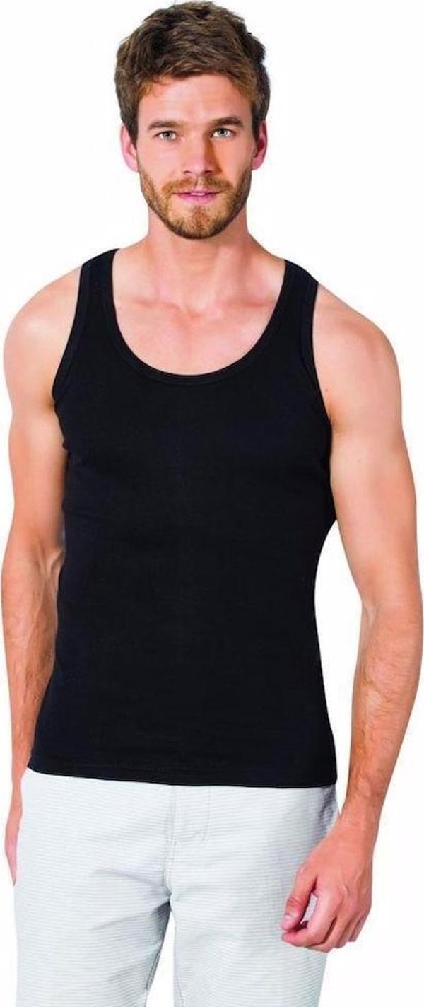 12 Adet Seher Yıldızı Erkek Atlet Askılı Renkli Klasik  - Image 1