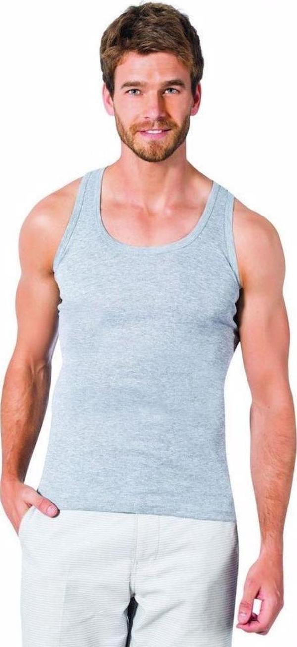 12 Adet Seher Yıldızı Erkek Atlet Askılı Renkli Klasik  - Image 1