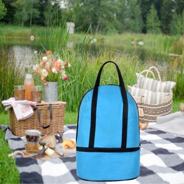 Wi-Fro Termal Termos Çanta Isı Yalıtımlı Sıcak Soğuk Tutucu Piknik Kamp Plaj Outdoor 2 Bölmeli 26 Litre - Image 1