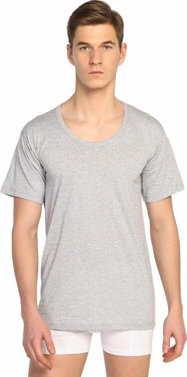 Seher Yıldızı Erkek Renkli Penye Bisiklet Yaka Fanila Atlet 002 - 12 Adet - Image 1