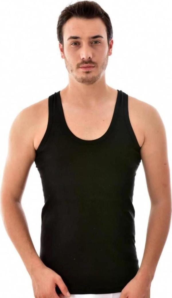 Seher Yıldızı Erkek Renkli Askılı Atlet 001 - 6 Adet - Image 1