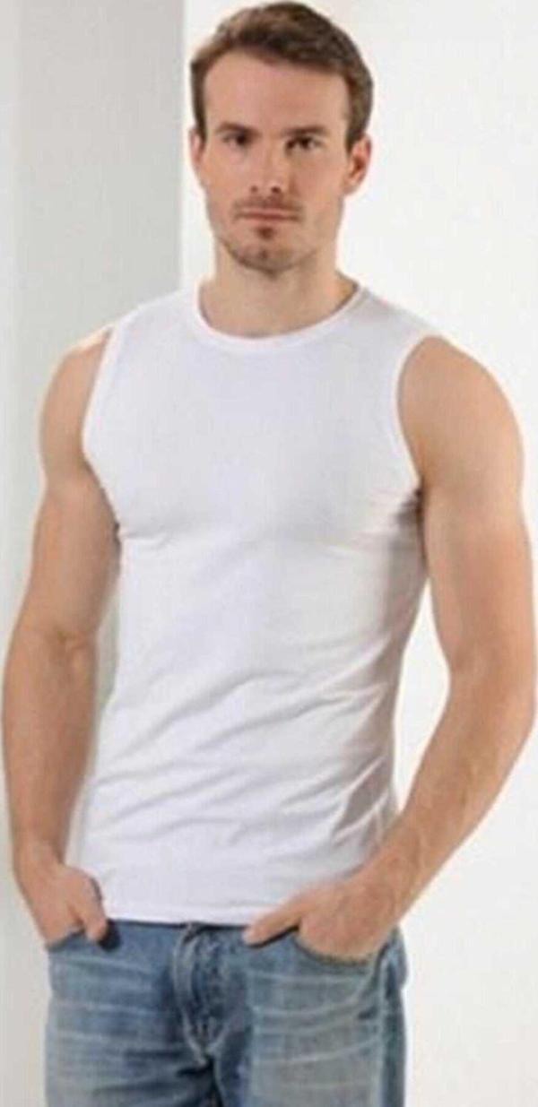 Anıt Erkek Modal 0 Yaka Sıfır Kol Atlet 1202 - 6 Adet  - Image 1