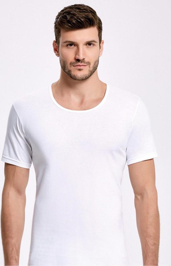 İlke Erkek Açık Yaka Fanila 102 - 6 Adet - Image 1