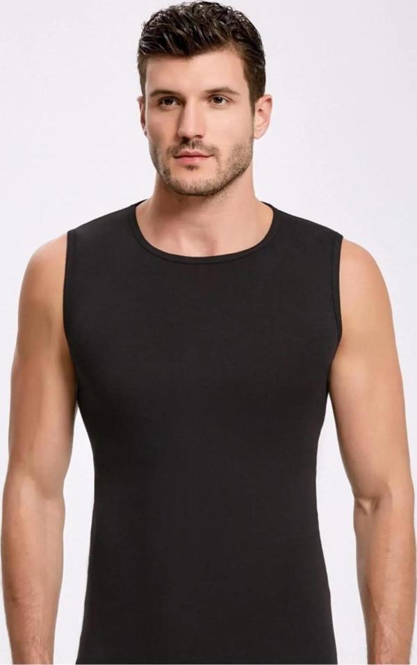 İlke Erkek Bisiklet Yaka Kolsuz Badi Fanila Atlet 1006-1007 - 9 Adet - Image 1