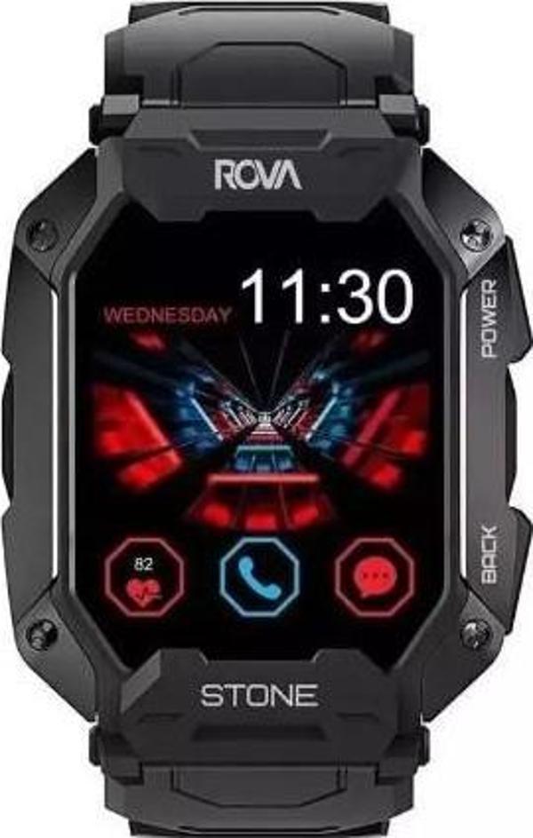 Rova Stone Akıllı Saat Siyah - Image 1
