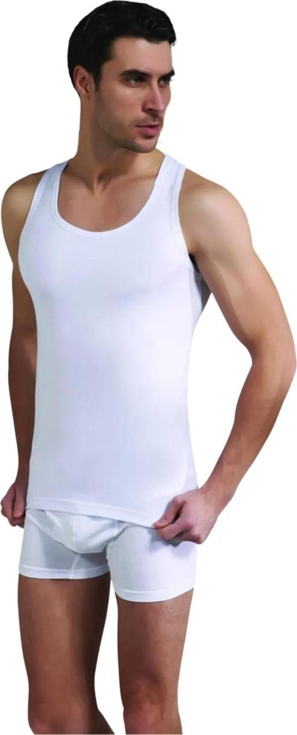 Saran Erkek Ribana Klasik Askılı Atlet 3004 - 3 Adet - Image 1