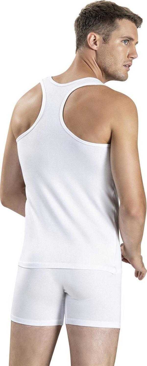 Jiber Erkek Pamuklu Likralı Rambo Atlet 136 - 12 Adet - Image 1