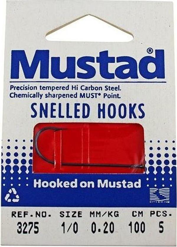 Mustad 3275 100 Cm 0,20 Mm No:1/0 5 Li Paket - Image 1