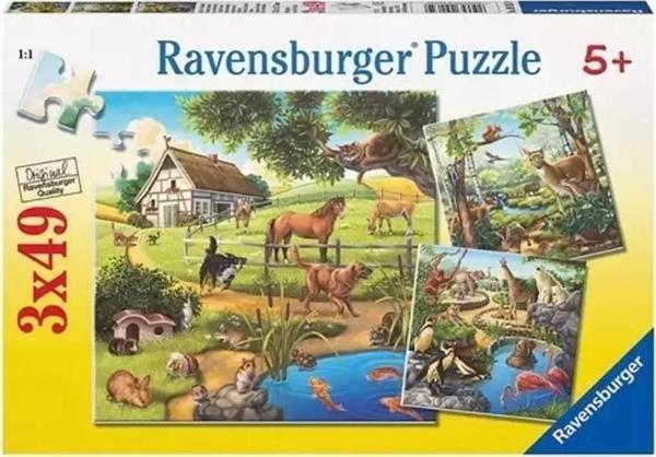 Ravensburger Dağ Hayvanları - 3X49 Parçalı 92659 - Image 1