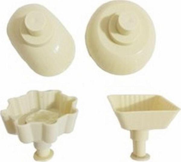 Baran Kömbe Pasta Kalıbı 4 Adet Üstten Basmalı - Image 1