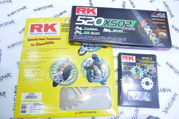 486-121 RK KAWASAKİ ZX-6R NİNJA 2007-2012 ZİNCİR DİŞLİ SET - Image 1