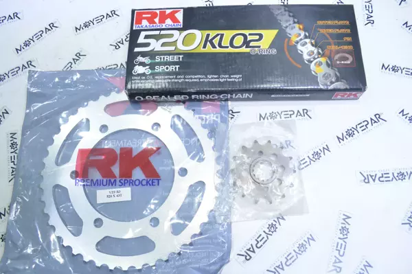 486-133-KLO RK KAWASAKİ NİNJA 250R 2008-2011 ZİNCİR DİŞLİ SET - Image 1