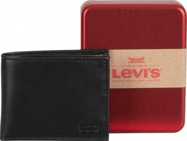 Levi's Erkek Deri Cüzdan 37541 0283 Siyah - Image 1