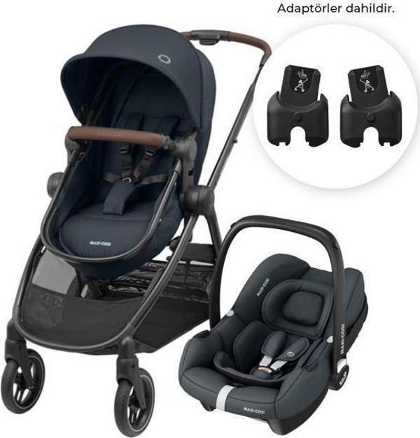 Maxi-Cosi Zelia3-CabrioFix I-Size Çift Yönlü Seyahat Sistem Bebek Arabası Essential Graphite - Image 1