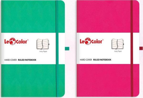 LeColor 2'li Rec Note Defter Seti 13x21 Yeşil Desenli &Pembe - Image 1