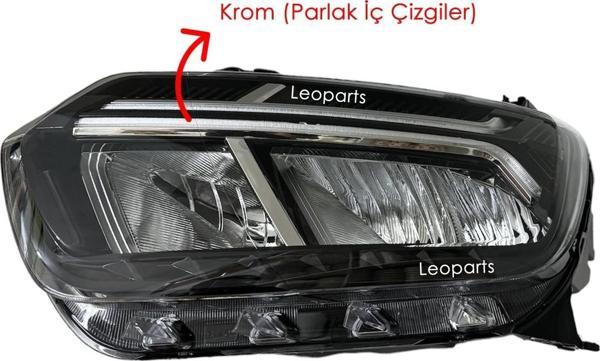 LEOPARTS Dacia Duster Far Lambası Sol (İç Çizgiler Krom) 2021-2024 260602287R - Image 1
