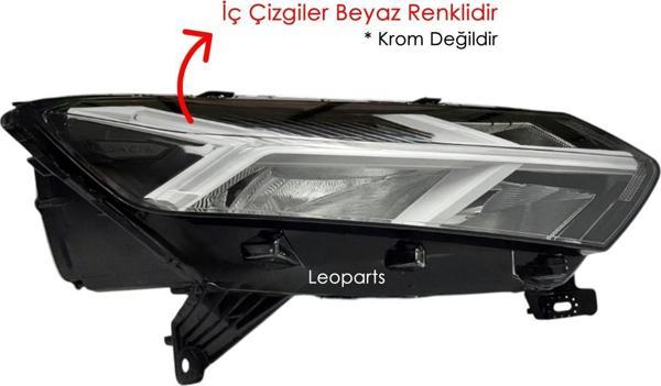 LEOPARTS Dacia Sandero Far Lambası Sağ (Ledli - İçi Beyaz) 2021-2023 260107920R - Image 1