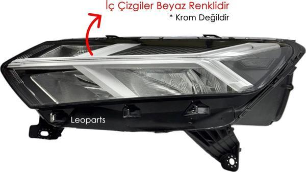 LEOPARTS Dacia Sandero Far Lambası Sol (Ledli - İçi Beyaz) 2021-2023 260601750R - Image 1