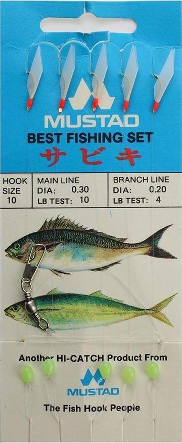 Mustad Best Fishing Set 0,30 0,20 Mm No:10 Çapari - Image 1