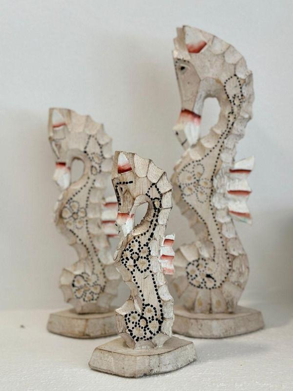 Sooboho 3'lü Ahşap Denizatı Biblo - Image 1
