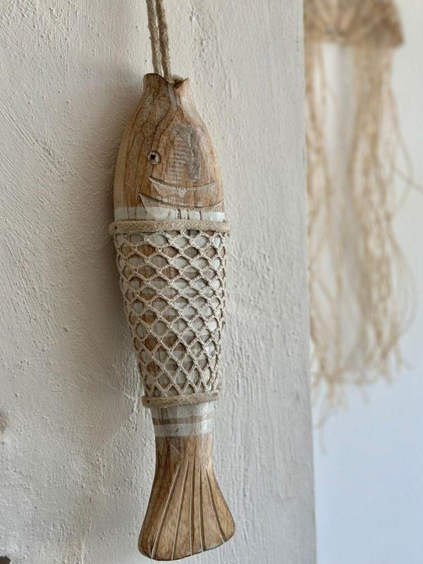 Sooboho Ahşap İp Örgü Balık - Image 1