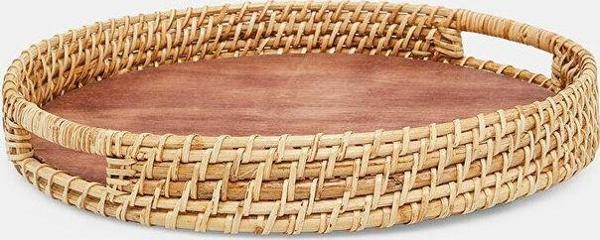 Sooboho Rattan Bambu Dekoratif Tepsi - Image 1