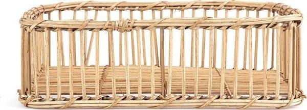 Sooboho Rattan Bambu Dekoratif Tepsi Büyük - Image 1