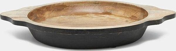 Sooboho Ahşap Oval Kase Siyah - Image 1