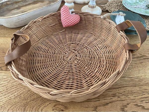 Sooboho Rattan Deri Kulplu Sepet Kalpli - Image 1