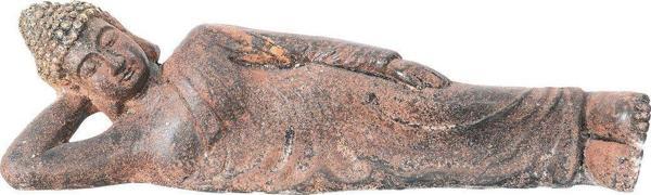 Sooboho Buddha Heykel Yatan Kiremit Bronz Gold - Image 1