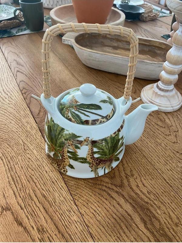 Sooboho Porselen Çaydanlık / Demlik Zürafa Desen - Image 1