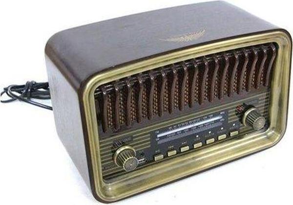 Crown Well Nostaljik Radyo Üsküdar Seri, Ahşap - Image 1