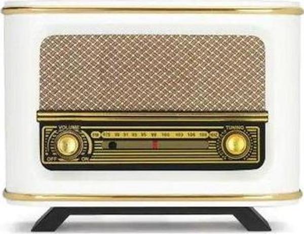 Crown Well Nostaljik Radyo İstanbul Seri, Beyaz - Image 1