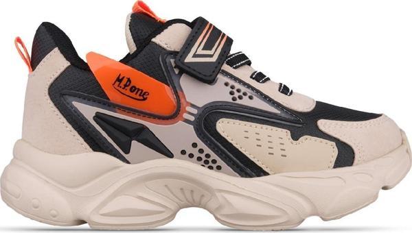 Büyük Erkek Çocuk Sneaker - Bej, Tekstil - Image 1