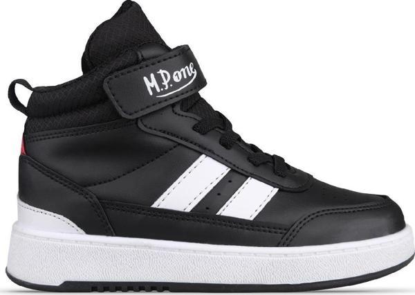 Büyük Erkek Çocuk Sneaker Bot - Siyah-Beyaz, Bilek Boy - Image 1
