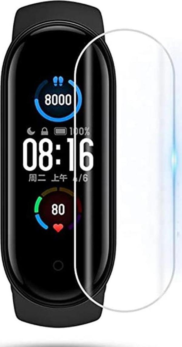 Winex Xiaomi Mi Band 4 Ön Darbe Emici Ekran Koruyucu Nano Cam (4 Adet) - Image 1
