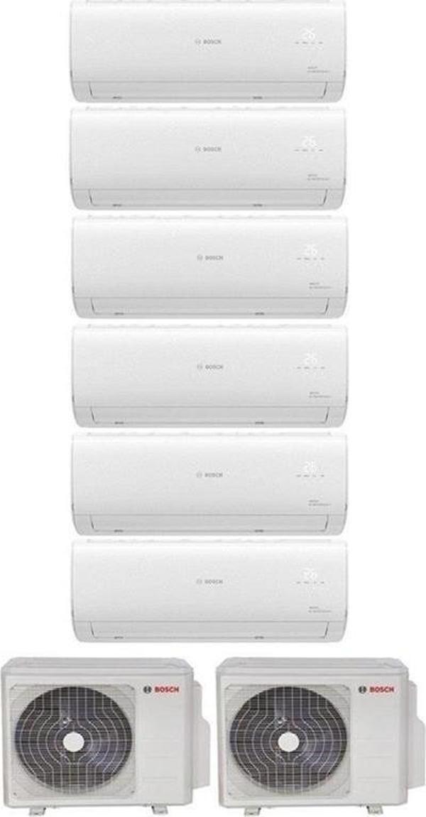 Bosch Multi Split İnverter Klima 54000 Btu Dış (36+18) + 6 İç Ünite 12000 + 12000 + 12000 + 12000 + 12000 + 12000 Btu - Image 1