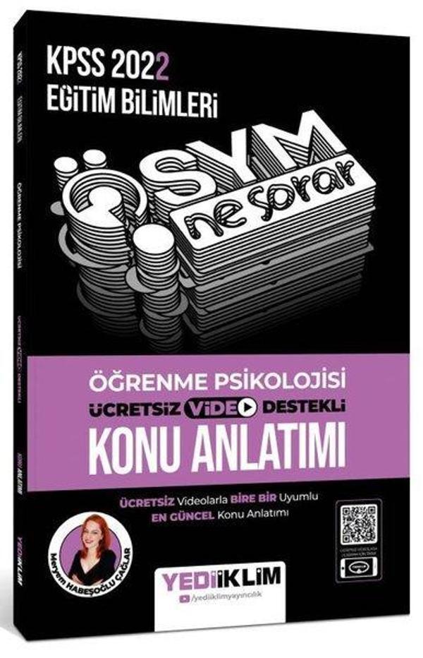 KPSS 2022 Ösym Ne Sorar Öğrenme Psikolojisi Video Destekli Konu Anlatımı - Yediiklim Yayınları - Image 1