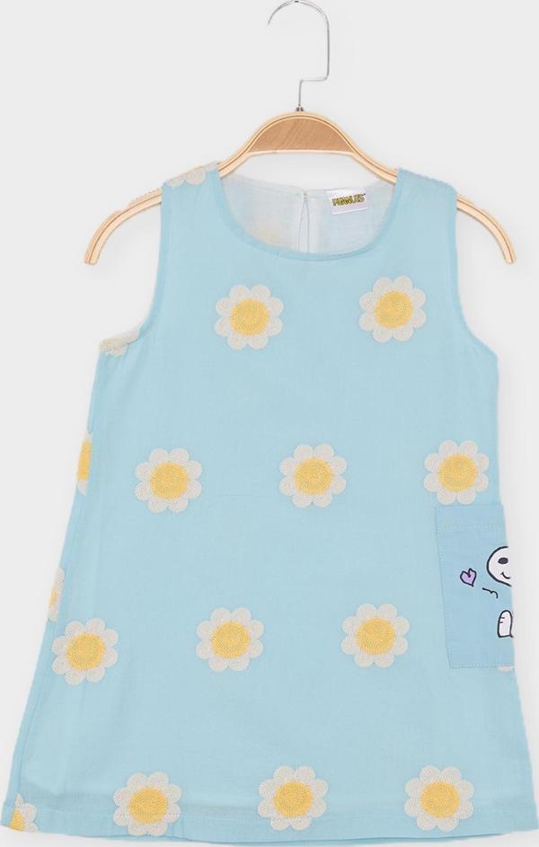 Snoopy Lisanslı Kız Çocuk Elbise 22220 - Image 1