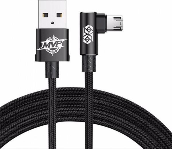 Baseus Micro USB 1 Metre MVP Kablo Siyah - Image 1