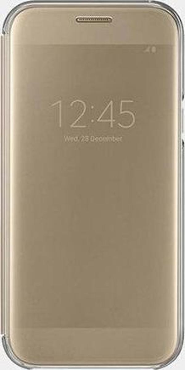 Galaxy A5(2017) ile Uyumlu Clear View Cover Kılıf Altın EF-ZA520CFEGWW - Image 1