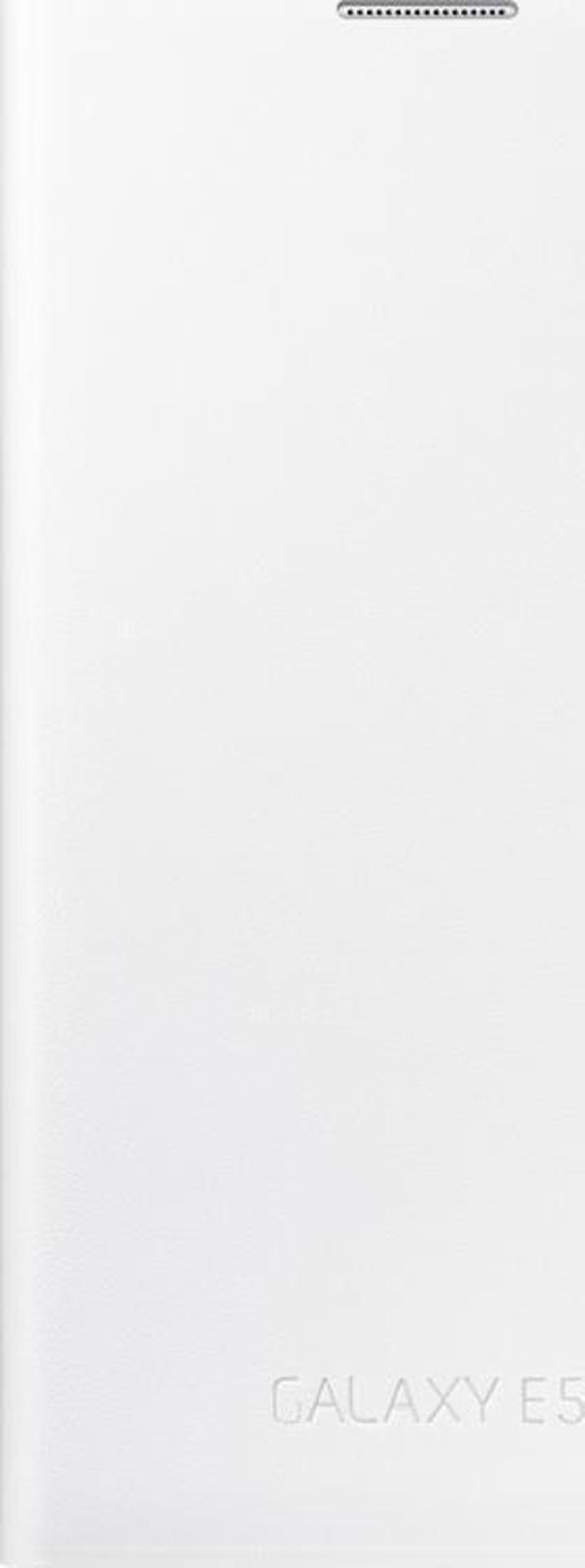 Galaxy E5 ile Uyumlu Flip Wallet Kılıf Beyaz EF-WE500BWEGWW - Image 1
