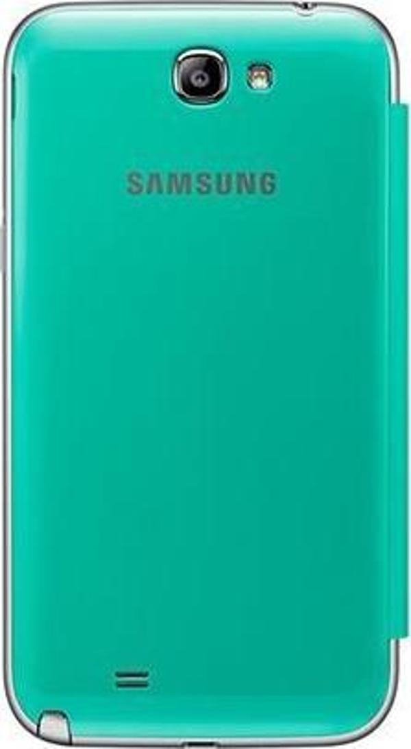 Galaxy Note 2 N7100 ile Uyumlu Flip Cover Kılıf Yeşil EFC-1J9FMEGSTD - Image 1