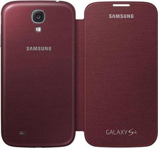 Galaxy S4 ile Uyumlu Flip Cover Kılıf Kırmızı EF-FI950BREGWW - Image 1