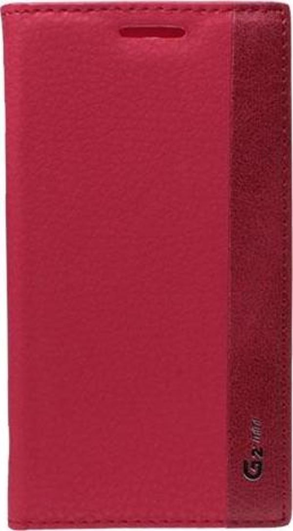 G2 Mini D610 ile Uyumlu Magnum Serisi Yan Model Kapaklı Kılıf Kırmızı - Image 1