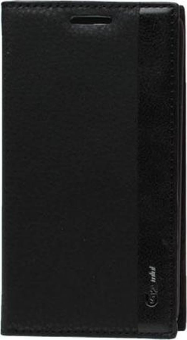 G2 Mini D610 ile Uyumlu Magnum Serisi Yan Model Kapaklı Kılıf Siyah - Image 1